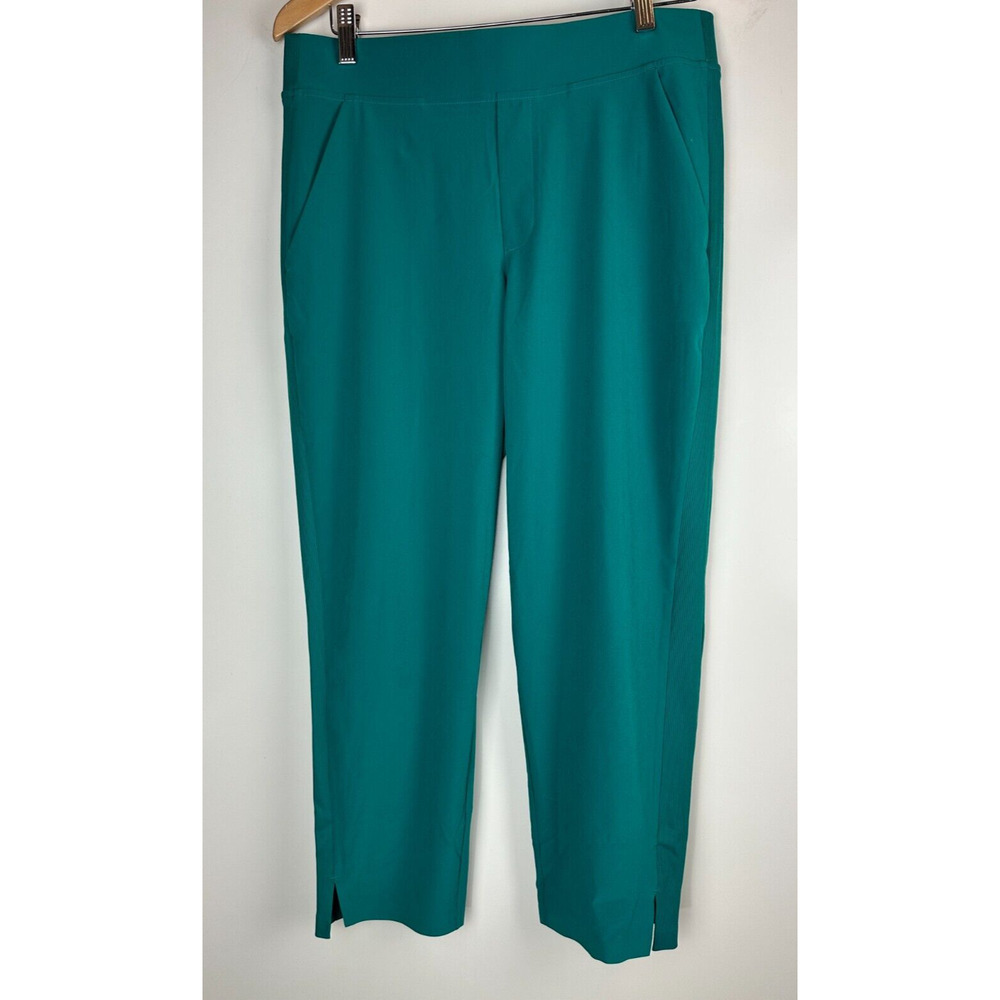 Athleta 2023 Brooklyn Ankle Pant Emerald Green Stretch Women's Size 10 Petite - Picture 2 of 13